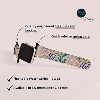 Colour Dots Vegan Leather Apple Watch Band, 5 of 6