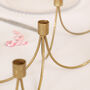 Gold Wave Candle Holder Centrepiece, thumbnail 3 of 3