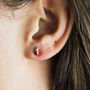 Girls Ladybug Enamel Stud Earrings, thumbnail 1 of 9