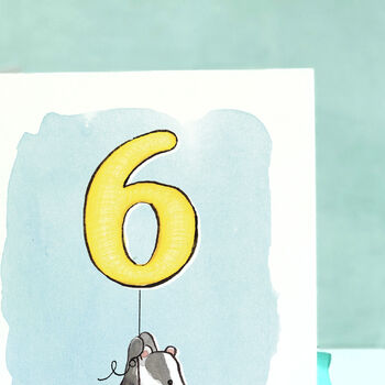 Badger 6th Birthday Card, 8 of 8