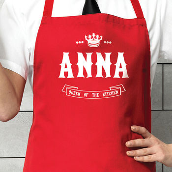 Personalised 'Queen Of The Kitchen/Garden' Apron, 5 of 12