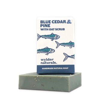 Blue Cedar And Pine Cold Pressed Soap, 3 of 4