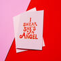 I Swear She's An Angel Foiled Card, thumbnail 2 of 4