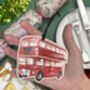 London Bus Wooden Christmas Decoration, thumbnail 2 of 3
