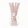 Floral Print Paper Party Straws, thumbnail 1 of 2