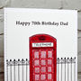 'Telephone Box' Personalised Birthday Card, thumbnail 4 of 4