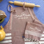 Personalised Cotton Apron, Tea Towels, Sustainable Gift, thumbnail 1 of 11