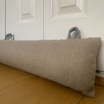Personalised Draught Excluder With Filling With Hooks, 5 of 12