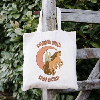 Cowgirl Wild Horse Tote Bag, 2 of 2