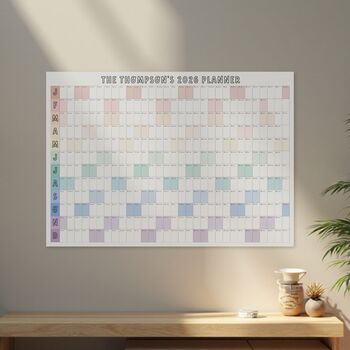 Personalised 2026 Wall Planner A2 Or A1 Calendar, 2 of 7