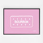 Custard Cream, Jammie Dodger, Bourbon And Digestive Biscuits Set Of Four Pink Prints, thumbnail 8 of 10