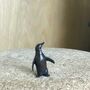 Miniature Bronze Penguin Sculpture, 8th Anniversary, thumbnail 4 of 8