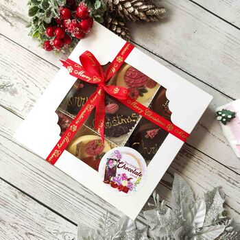 Christmas Chocolate Gift, Personalised Xmas Rounds, 8 of 9