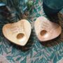 Personalised Happy Easter Heart Shaped Egg Cup, thumbnail 3 of 4