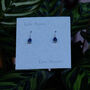 Bluebell Flower Single Drop Earrings, thumbnail 2 of 3