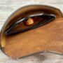 Personalised Burnt Tan Leather Glasses Case, thumbnail 4 of 11