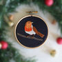 Mini Robin Embroidery Kit, thumbnail 1 of 3