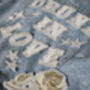 Bride Embroidered Denim Jacket 'Drunk In Love', thumbnail 8 of 9