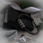Mens Leather Bracelet With Personalised Rings, Birthday Gift For Him, thumbnail 4 of 10