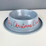 Personalised Christmas Pet Bowl, thumbnail 4 of 4