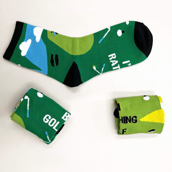 Personalised Men's Golf Socks In A Box, 8 of 11