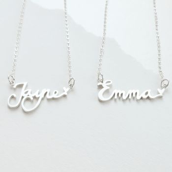 Personalised Name Heart Necklace, 3 of 6
