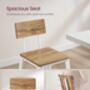 Bar Stool Set Bar Chairs With Backrest, thumbnail 3 of 9
