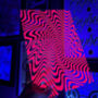 Psychedelic Uv Glow Clear Acrylic Vinyl Plaque Decor, thumbnail 1 of 4