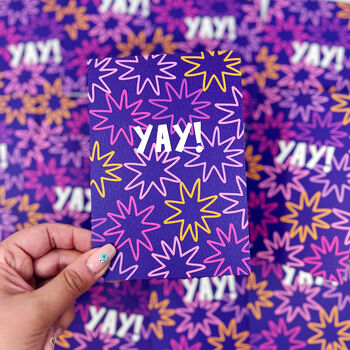 Colourful 'Yay' Birthday Celebration Card, 2 of 6