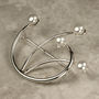 Curved Silver And Pearl Brooch, thumbnail 1 of 4
