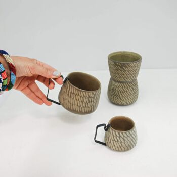 Hic Ceramics Handmade Sand Cup Set, 4 of 6