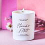 Engagement Gift Personalised Candle, thumbnail 1 of 3