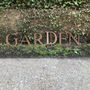 Rusty Metal Garden Letters Sign Decoration Feature, thumbnail 1 of 6