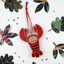 Lobster Christmas Tree Decoration, thumbnail 3 of 7