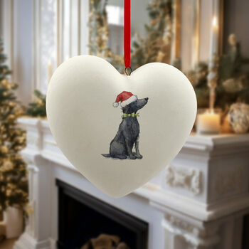 Flat Coated Retriever Ceramic Bauble, 4 of 4