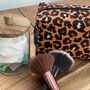 Cosmetics Bag With Cheetah Print, thumbnail 4 of 5