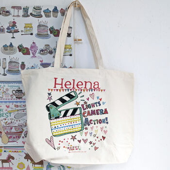 Lights, Camera, Action Personalised Bag, 5 of 5