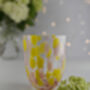 Pink And Yellow Confetti Glass, thumbnail 1 of 3