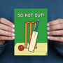Cricket 50th Birthday Card, thumbnail 1 of 2