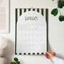 2026 A4 Or Large A3 Monthly Wall Calendar | Candy Stripes, thumbnail 1 of 10