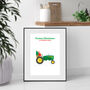 Personalised 'Farmer Christmas Is Coming To Town' Print, thumbnail 3 of 4