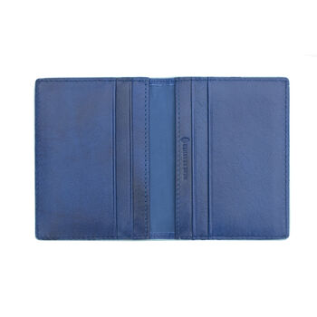 Small Leather Card Holder Wallet Colourful Personalised Gift, 8 of 10