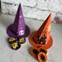 Witches Hat Halloween Favour Treat Box Orange, thumbnail 2 of 2