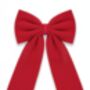 Sustainable Lrg Velvet Bow Hanging Christmas Decoration, thumbnail 6 of 8
