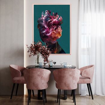 Queen Elizabeth Abstract Floral Portriat Art Print, 5 of 8