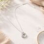 50th Birthday Sterling Silver Five Ring Pendant Necklace, thumbnail 2 of 6