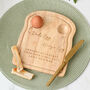 Personalised Dad And Me Dippy Egg And Toast Board, thumbnail 4 of 4