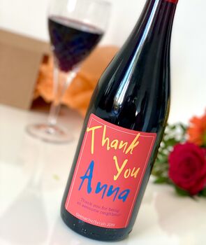 Personalised Thank You Wine Bottle, 7 of 8