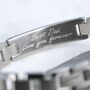 Men's Personalised Stainless Steel Link ID Bracelet, thumbnail 2 of 7