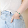 Green Crystal And Stone Beaded Bracelet, thumbnail 4 of 6